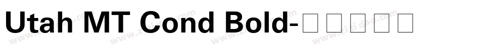 Utah MT Cond Bold字体转换